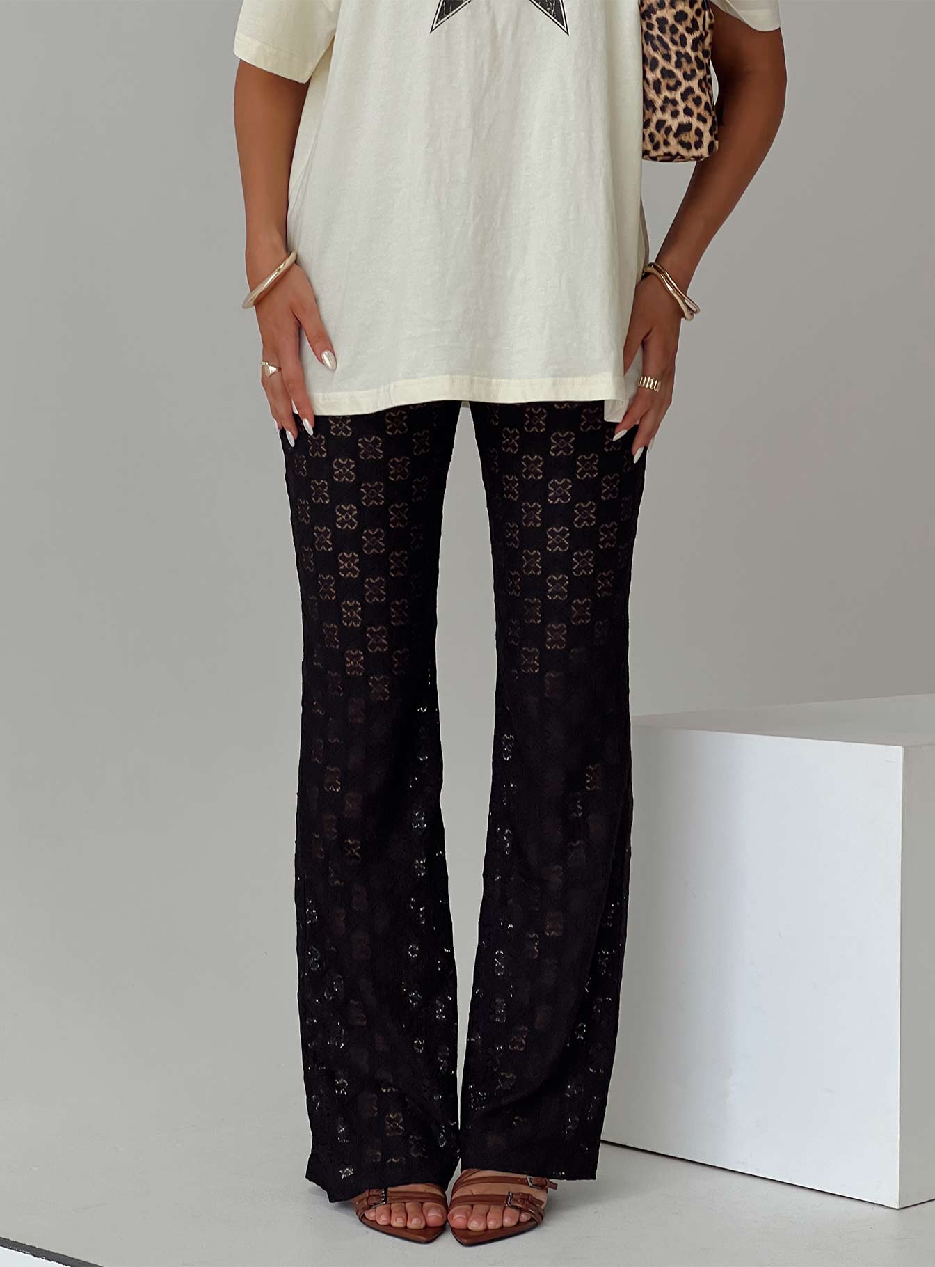 Jubilee Flare Pants Black、mySite、solidvoid