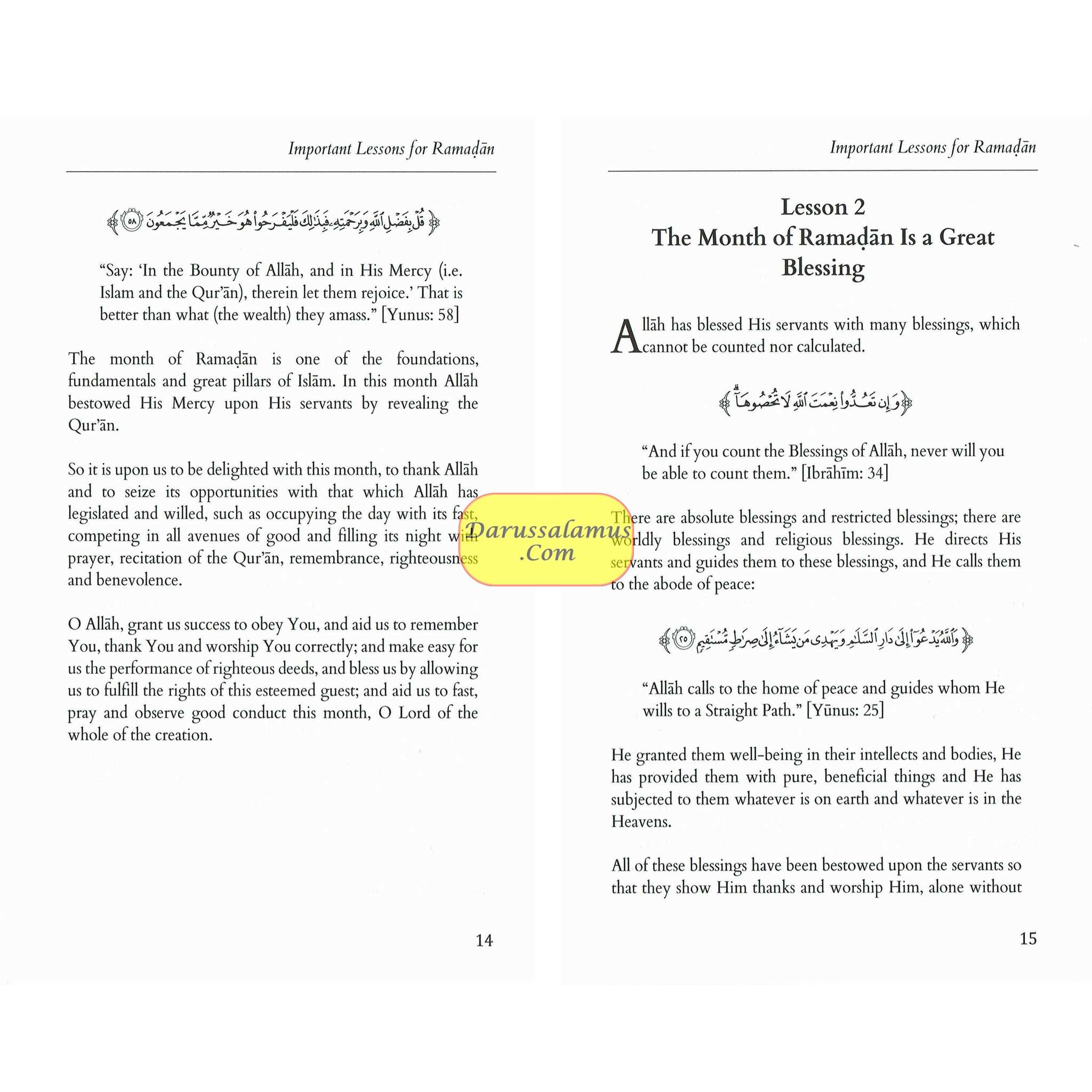 Important Lessons for Ramadan,30 Daily Lessons for The Blessed Month Of Ramadan By Shaykh Abdur Razzaq Al Abbaad、mySite、topwebapps