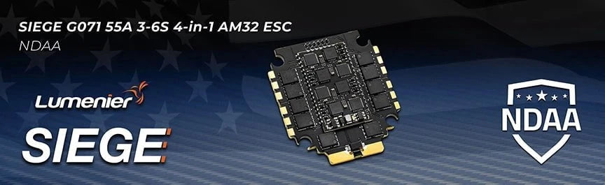 Lumenier Siege G071 55A 3-6S 4-in-1 AM32 ESC - NDAA