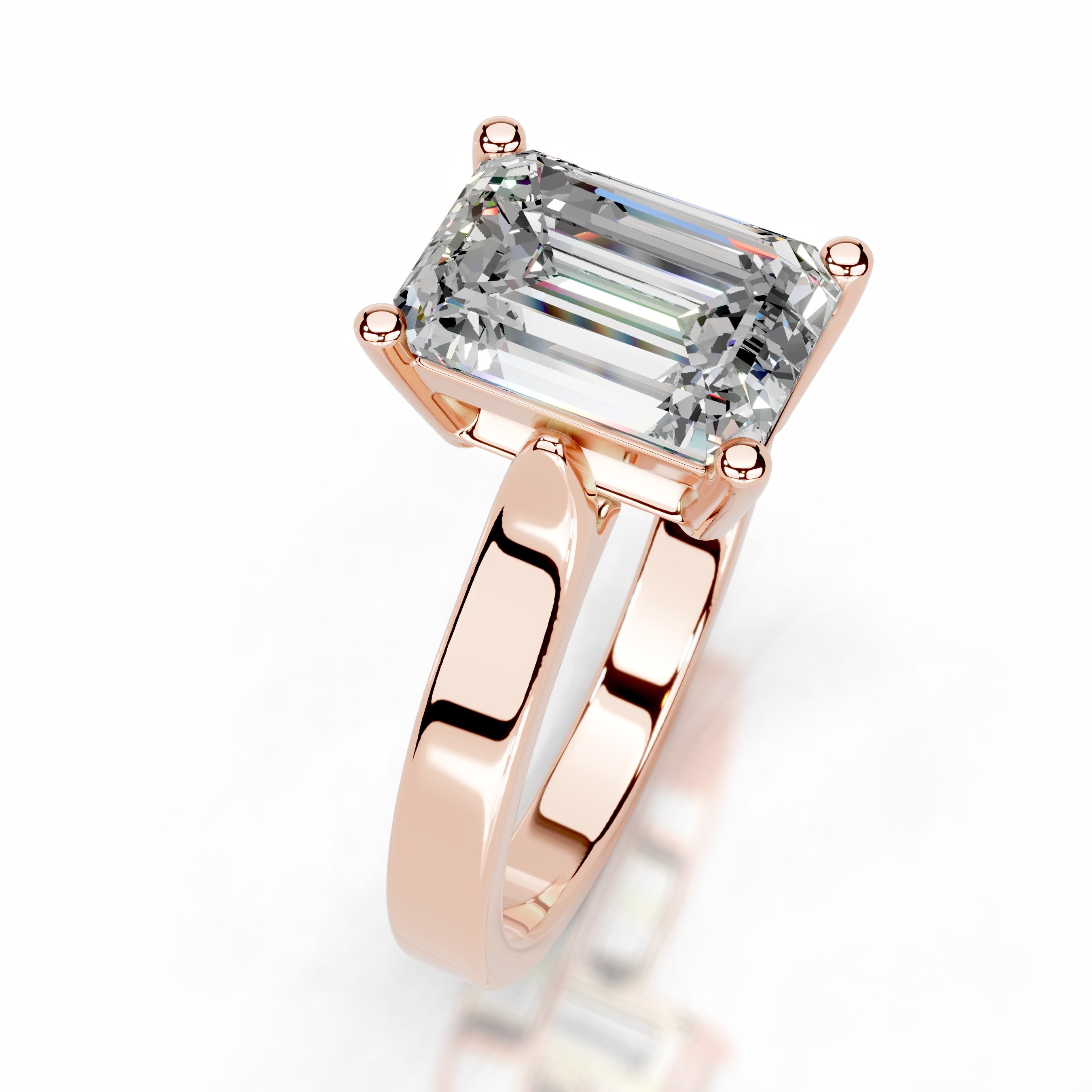 Daisy Moissanite Ring - 14K Rose Gold、mySite、hinf8tx79