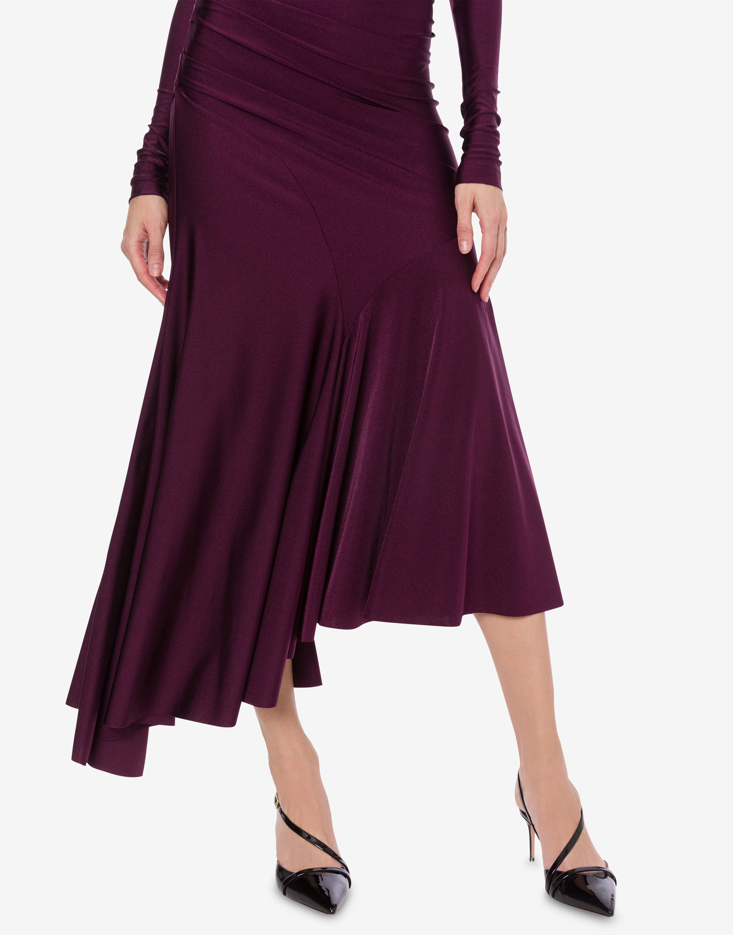 Abito asimmetrico in lycra、mySite、aoinhome