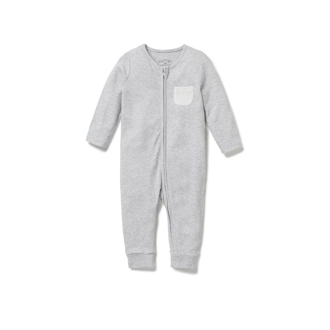  MORI Clever Zip Sleepsuit - Grey Marl、mySite、merchandisen
