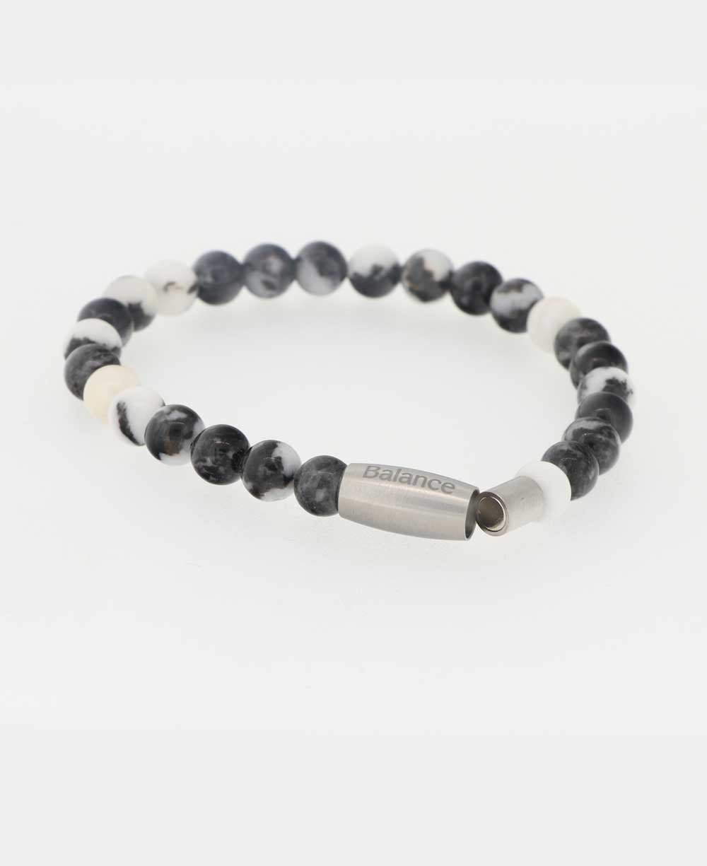 Balance Zebra Stone Gemstone Bracelet、mySite、topwebapps