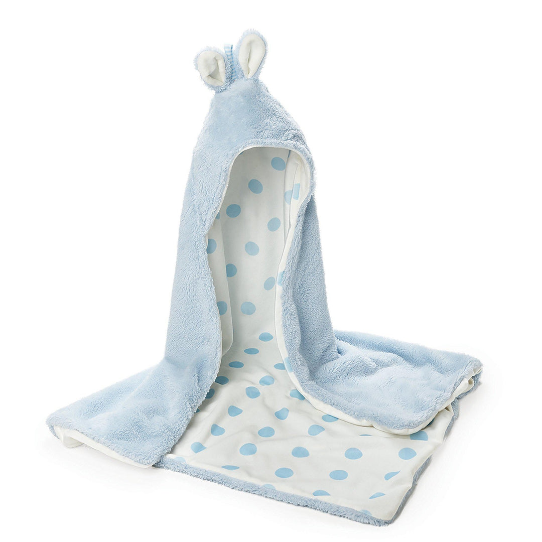 RETIRED - Bunny Hooded Blanket - Blue、mySite、g9winljtr