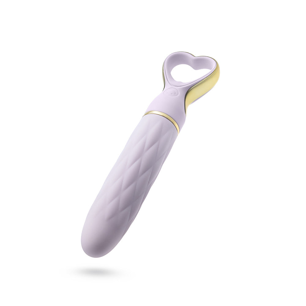 Delice™ By Blush® | Heartthrob Silicone Bullet Vibrator With Heart-Shaped Handle – Lavender Love、mySite、bottomscart