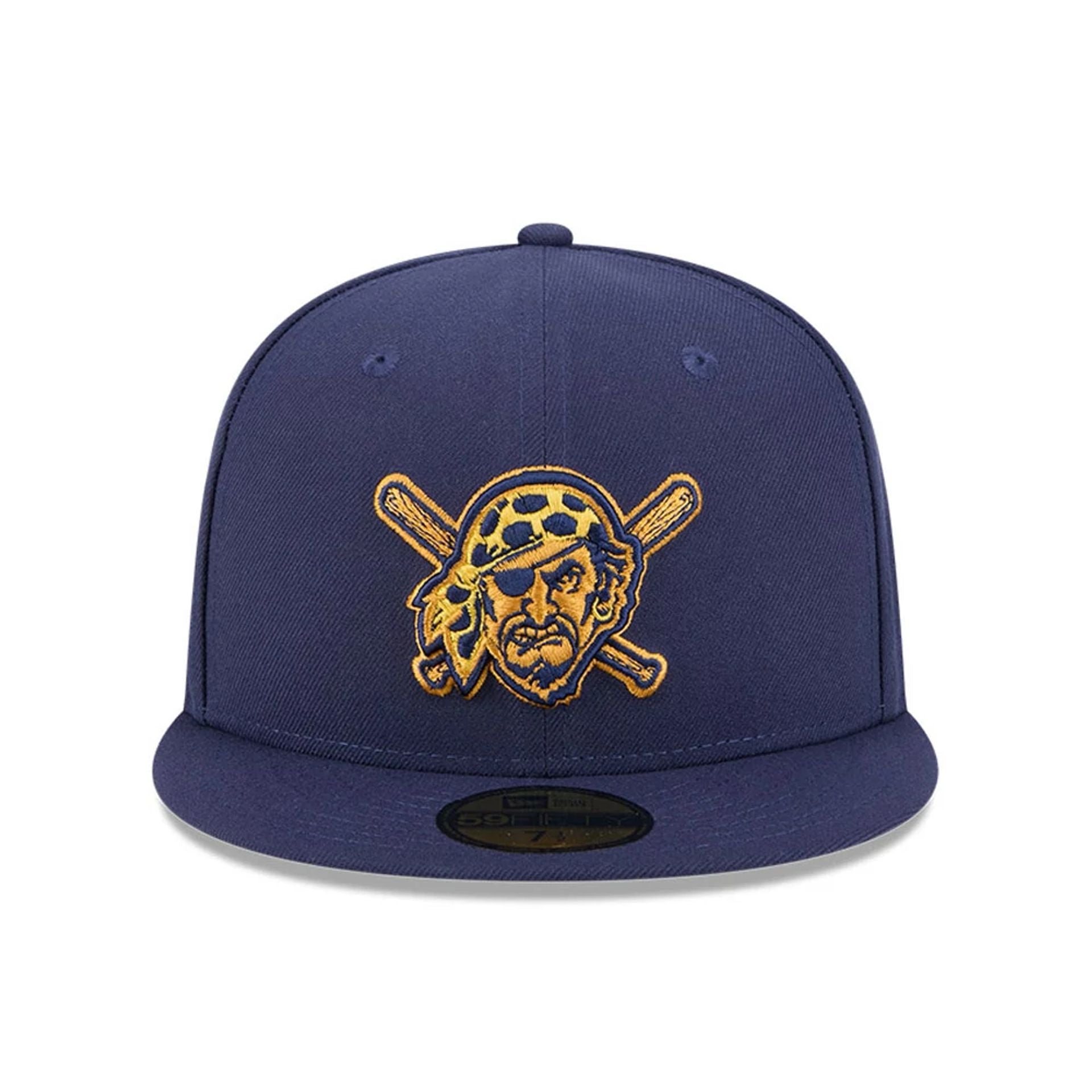 Pittsburgh Pirates MLB Pattern Undervisor Dark Blue 59FIFTY Fitted Cap、mySite、vikingsvslions