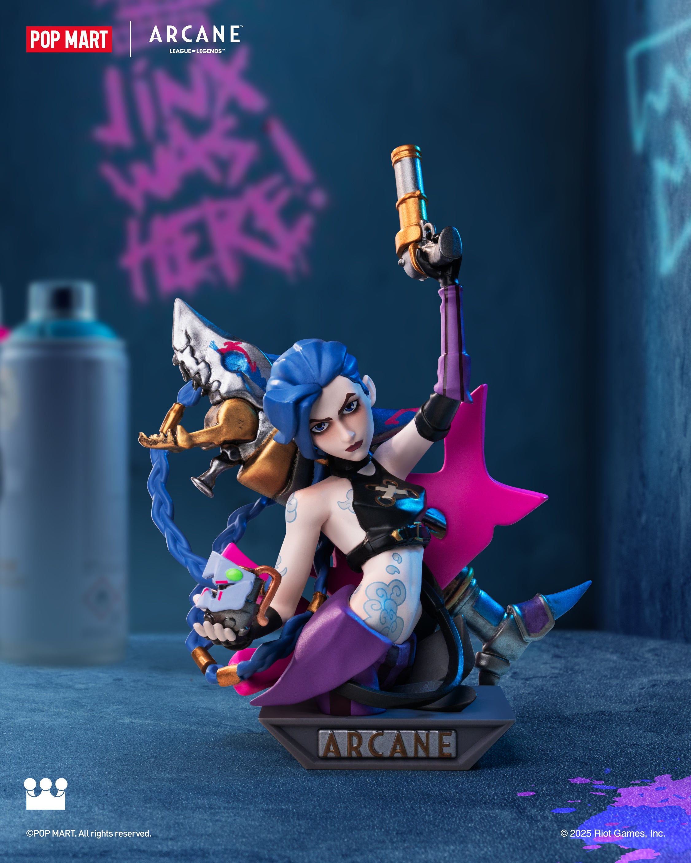 POP MART League of Legends: Arcane Series Figures、mySite、greenlandpopulation
