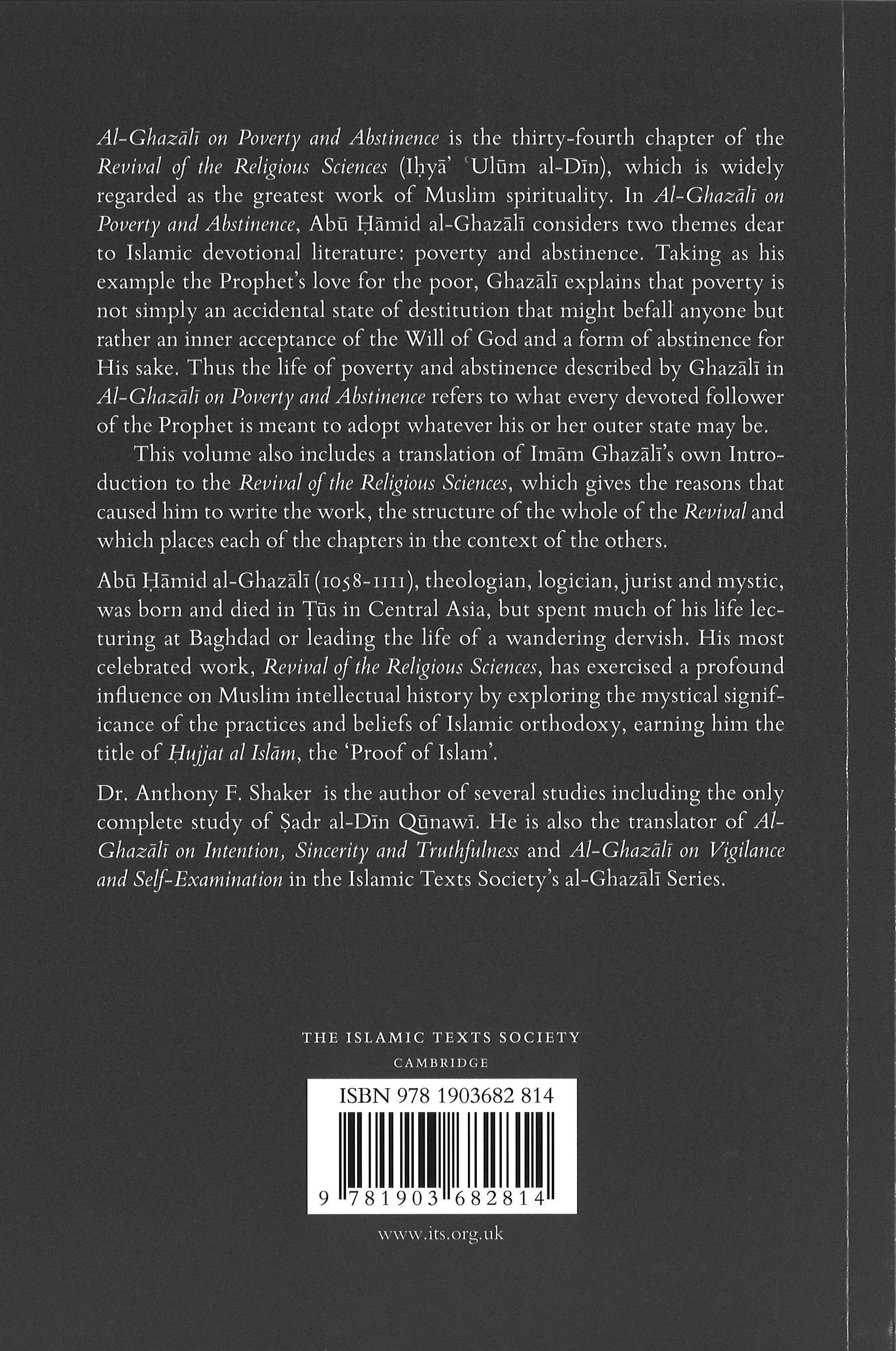 Al-Ghazali on Poverty and Abstinence: Book XXXIV of the Revival of the Religious Sciences、mySite、topwebapps