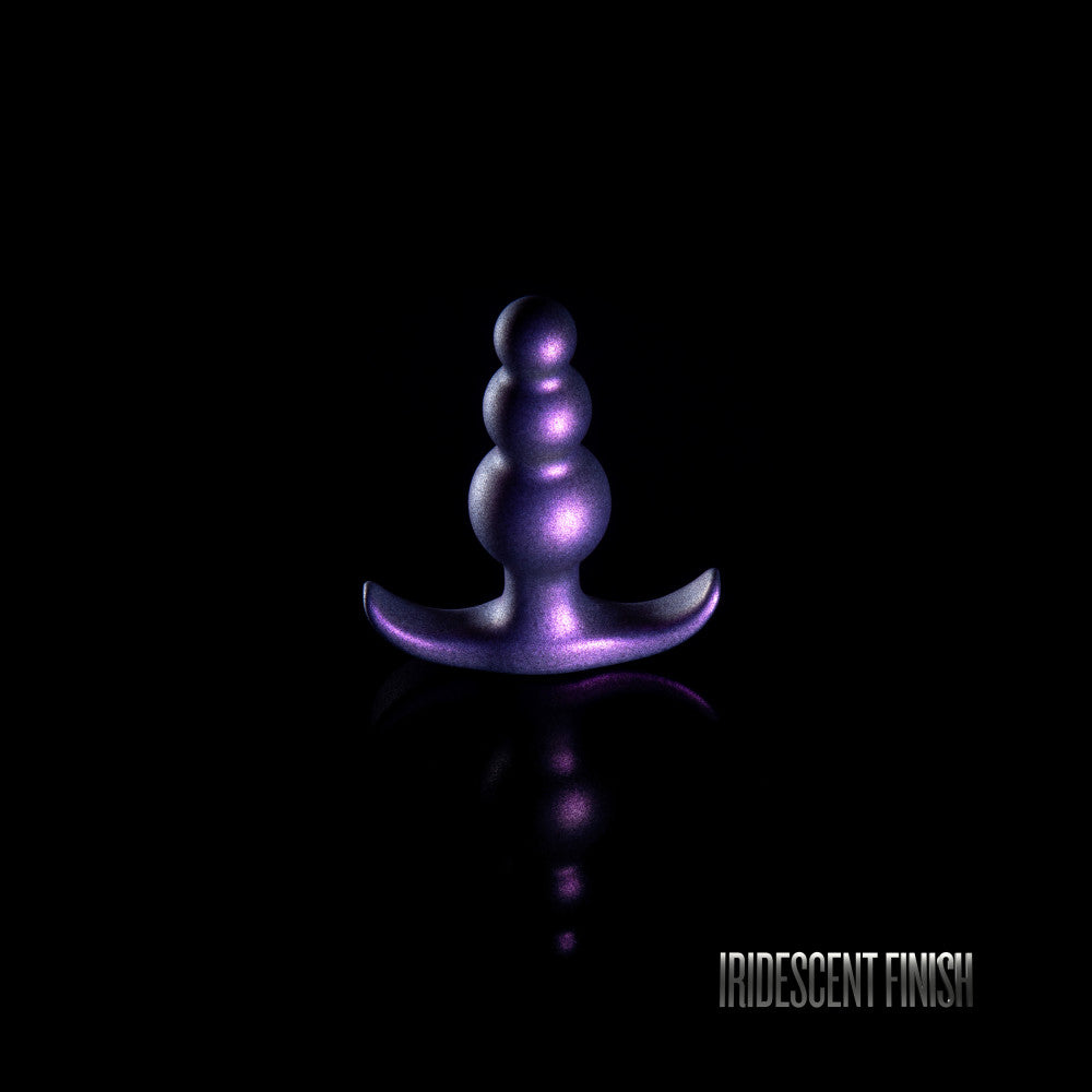 Anal Adventures Matrix By Blush® | The Supernova Plug: 3 inch Beaded Butt Plug in Galactic Purple | With Stayput™ Technology & AnchorTech™ Base、mySite、bottomscart