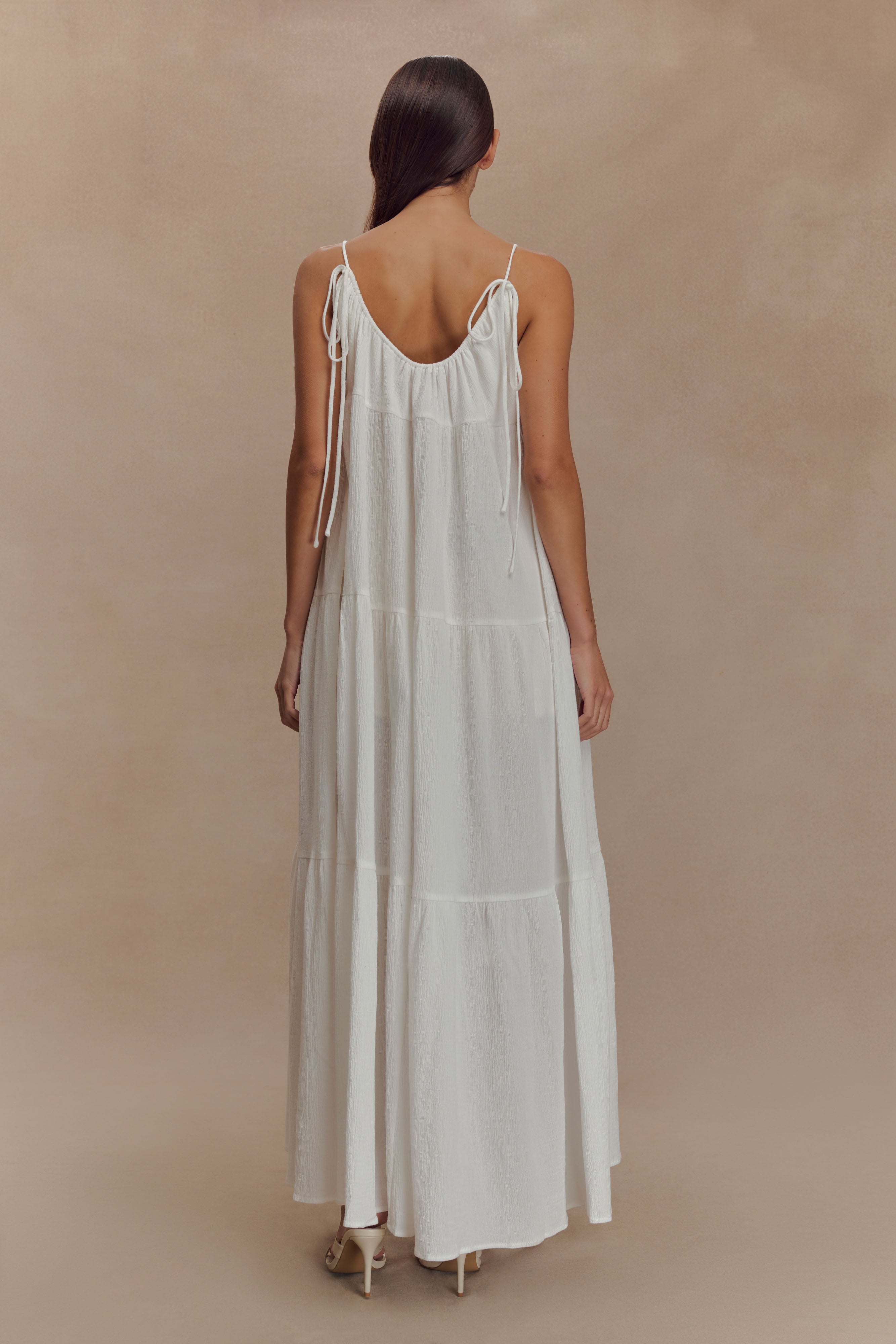 Lenny Front Tie Top - White、mySite、solidvoid