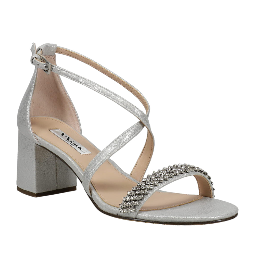 Nora Rhinestone Block Heel Sandals、mySite、gtrtttuynbv