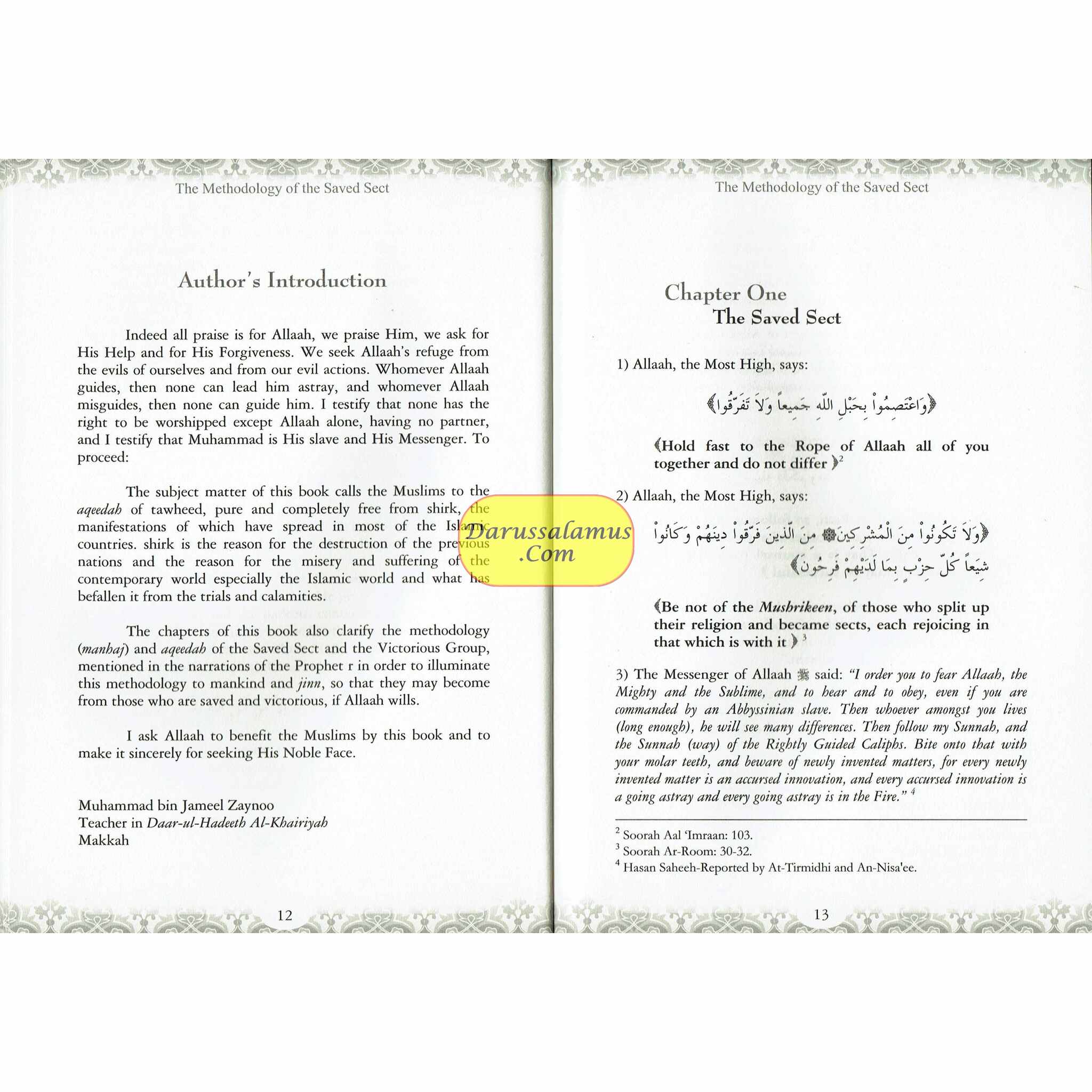 The Methodology of the Saved Sect By Sheikh Jameel Zaynoo、mySite、topwebapps