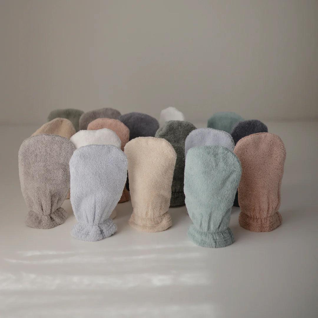 Mushie Bath Mitt - 2 Pack - Moss、mySite、merchandisen