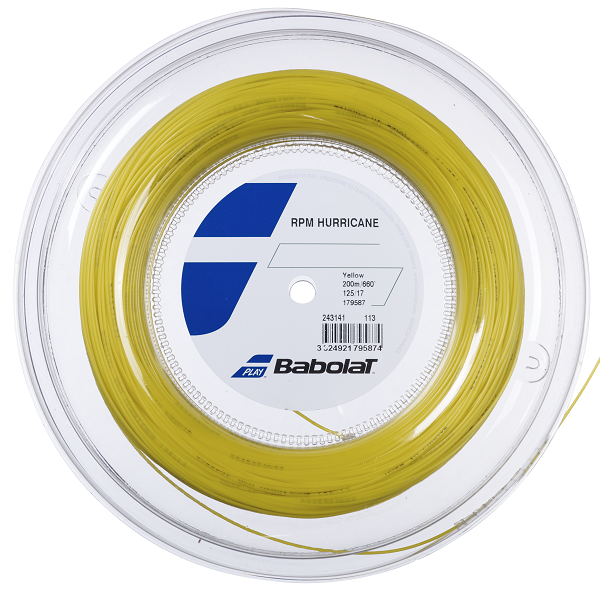 Babolat RPM Hurricane 16/1.30 Tennis String Reel (Yellow)