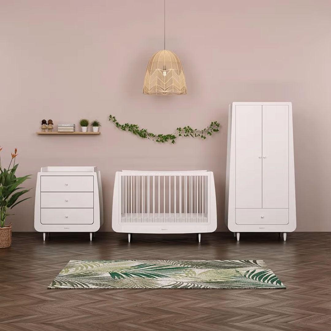  SnuzKot Skandi 3 Piece Nursery Furniture Set - White、mySite、merchandisen