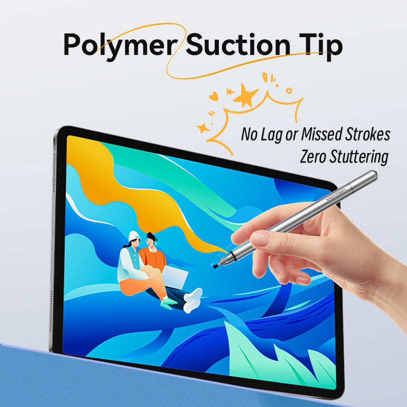 Vention 2-in-1 Stylus Pen Gray Aluminum Alloy Type、mySite、fannypackpong