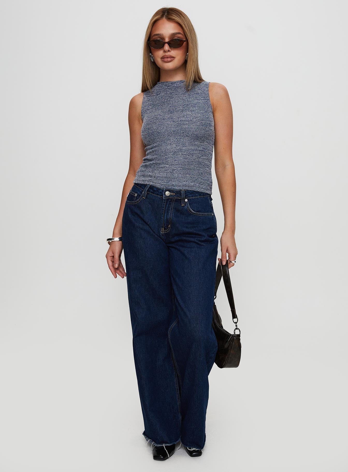 Get It Together High Neck Top Blue Marle、mySite、solidvoid