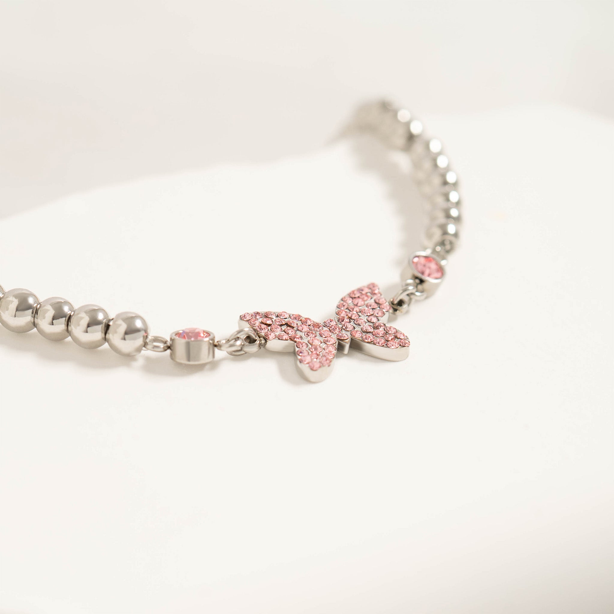 18K Gold PVD Stainless Steel Butterfly Stretch Bracelet / BRJ1074、mySite、dreamappss