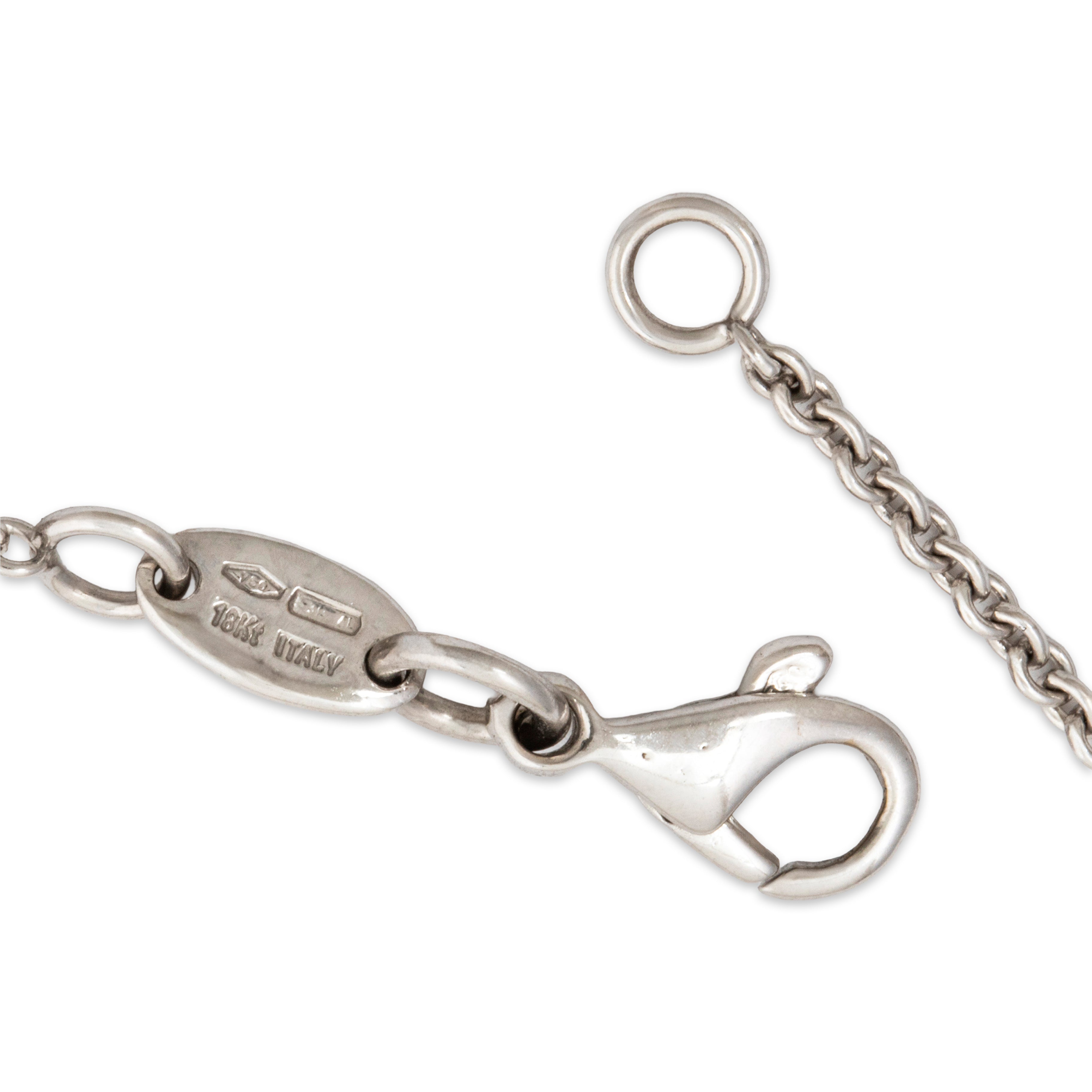 Vintage 18k White Gold 1.31cttw Diamond Sparkling Statement Necklace 18、mySite、hinf8tx79