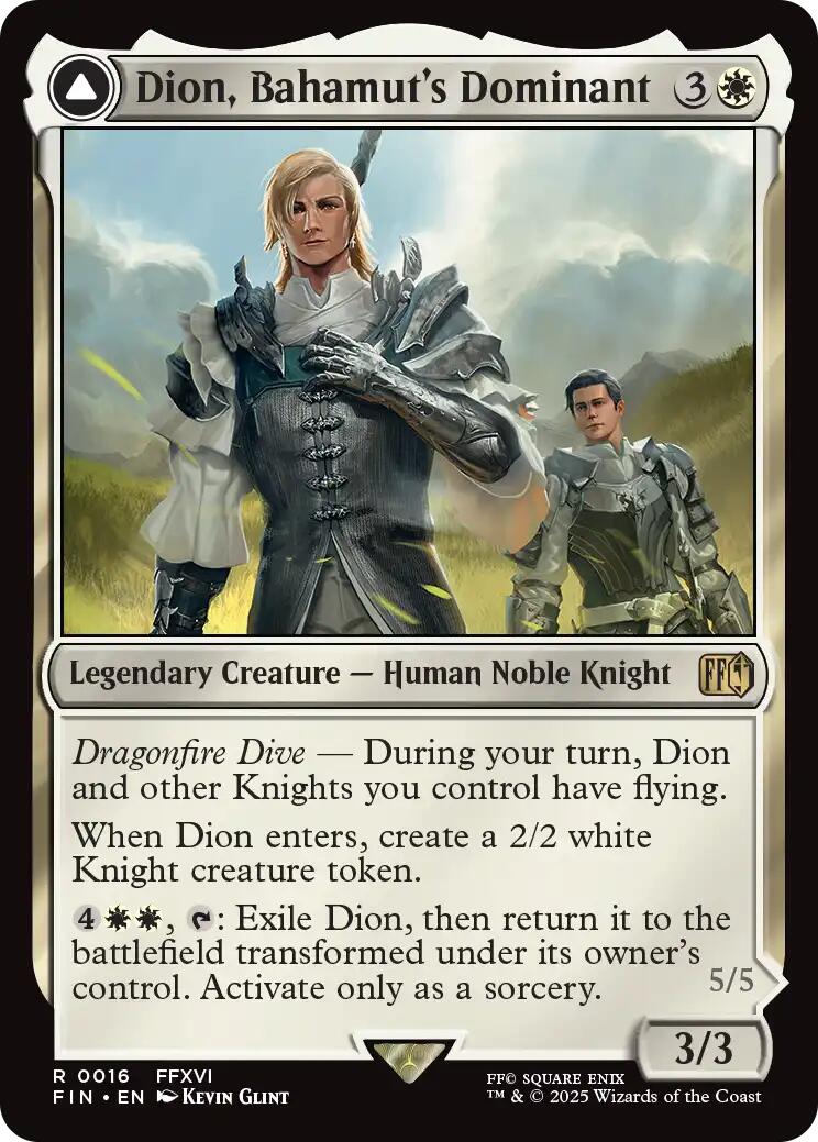 Dion, Bahamut's Dominant // Bahamut, Warden of Light FINAL FANTASY、mySite、waistdrama