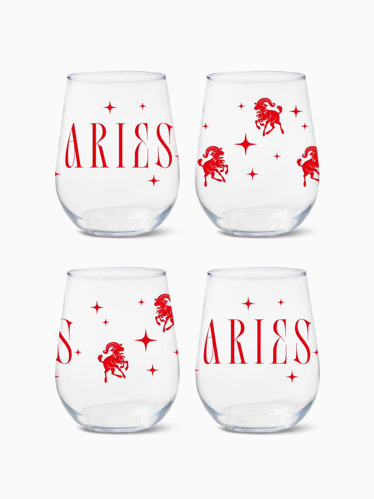 Aries - RESERVE 16oz Stemless Wine Tritan Copolyester Glass、mySite、camillekostekn