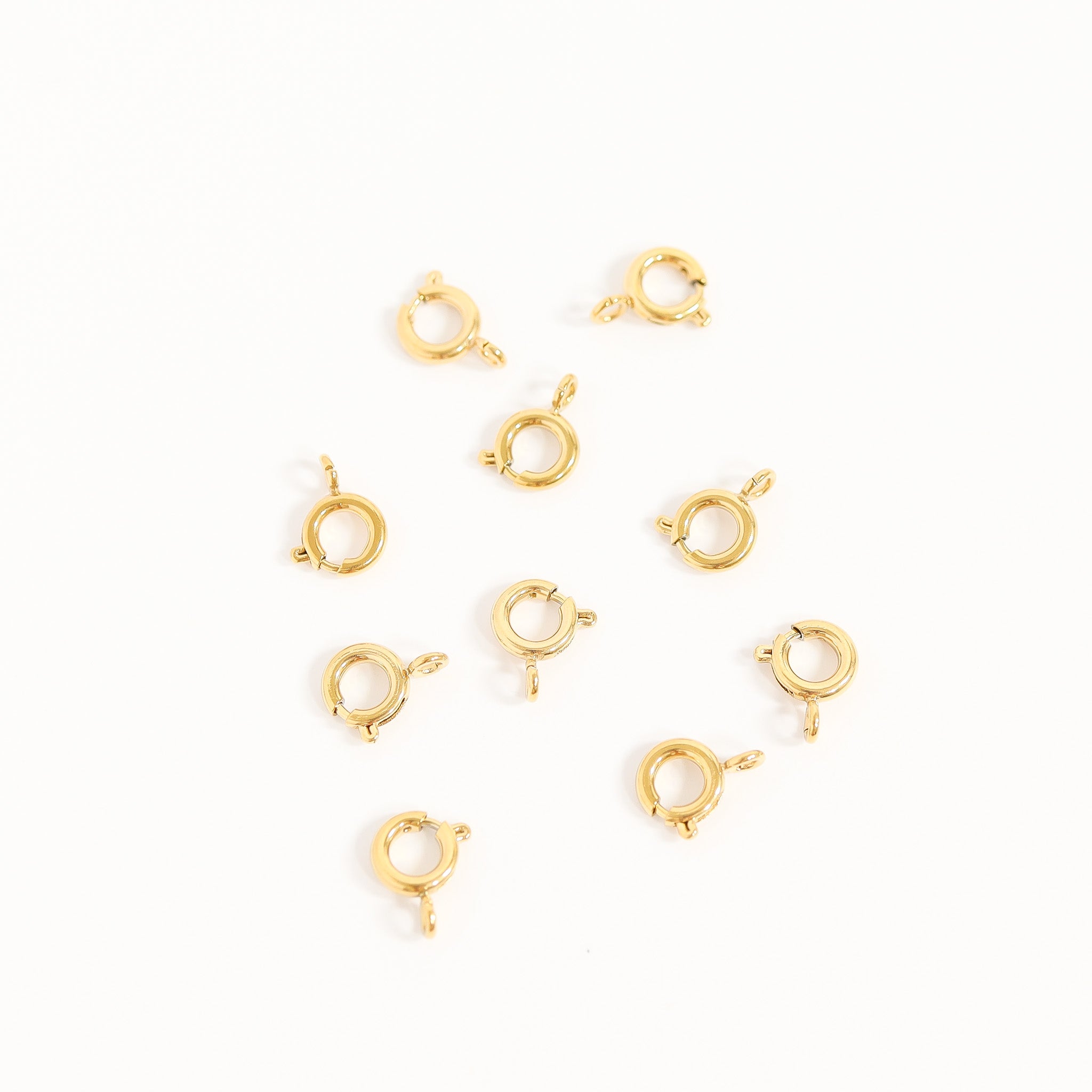 18K Gold PVD Stainless Steel Spring Clasp / ENC0010、mySite、dreamappss