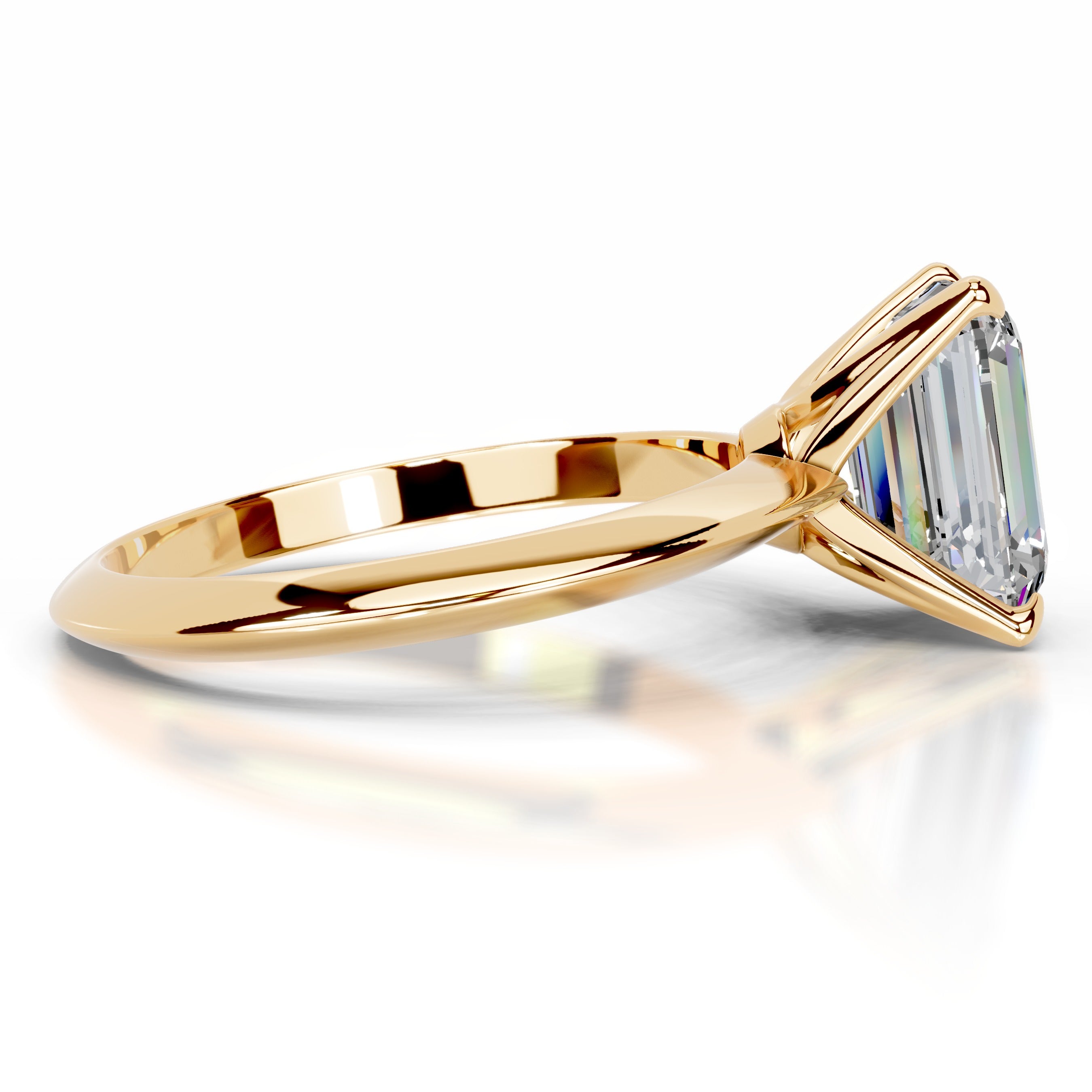 Evie Moissanite Ring - 18K Yellow Gold、mySite、hinf8tx79