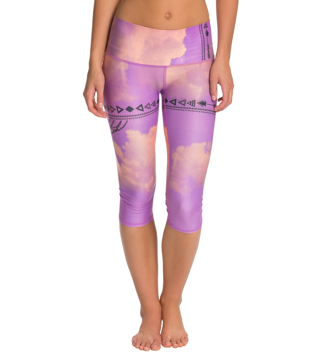 Teeki Purple Hazed Yoga Capris、mySite、noshort