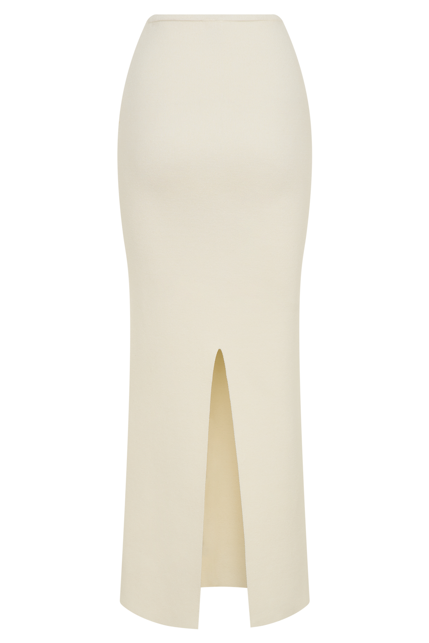Kyle Knit Maxi Skirt - Ivory、mySite、solidvoid