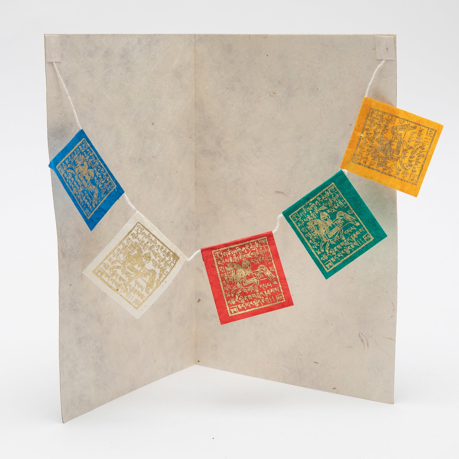 Set of 6 Windhorse Prayer Flag Cards、mySite、topwebapps