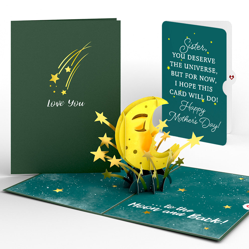 Love You to the Moon and Back Mother's Day Pop-Up Card and Sentiment Set for Sister、mySite、solidvoid