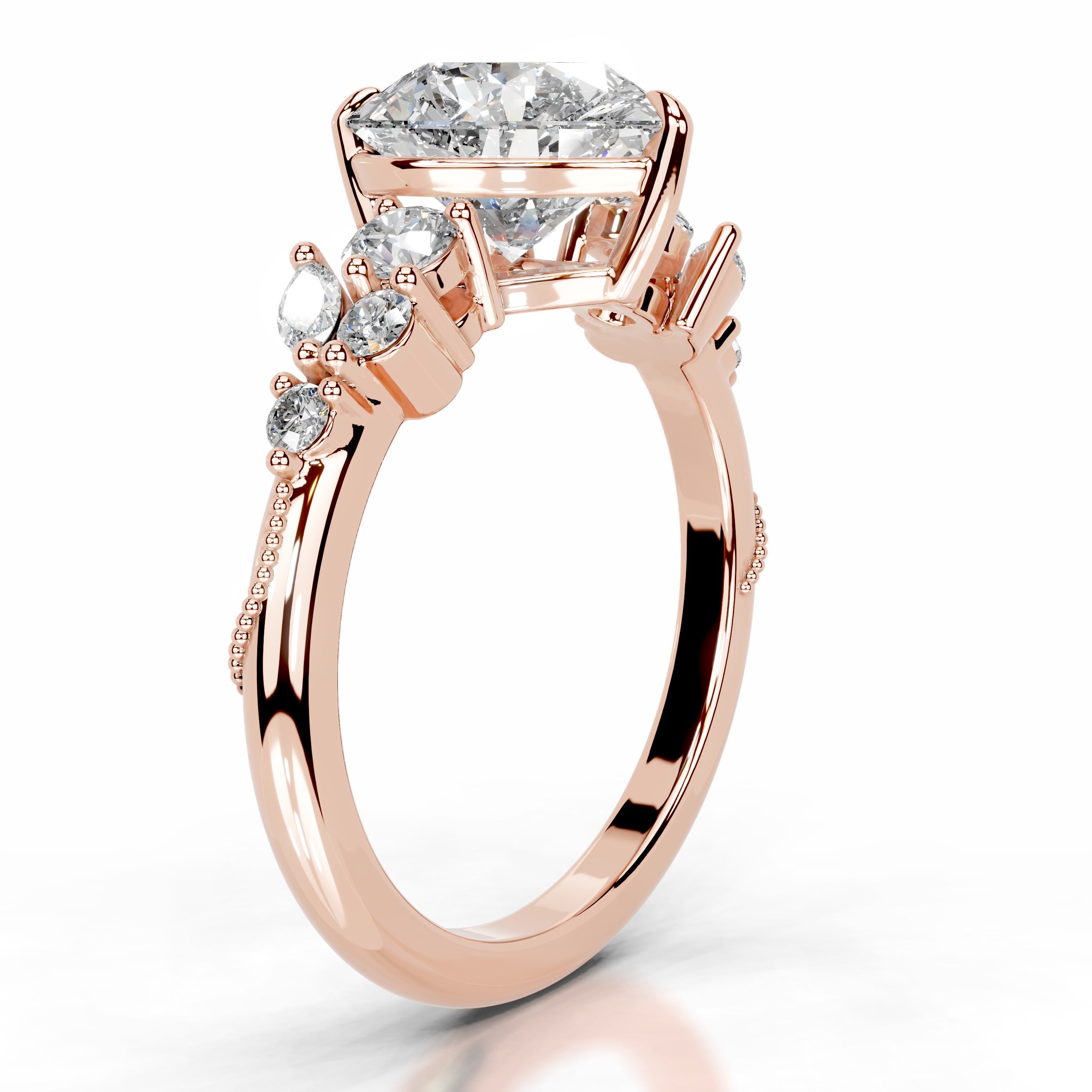 Belita Lab Grown Diamond Ring - 14K Rose Gold、mySite、hinf8tx79