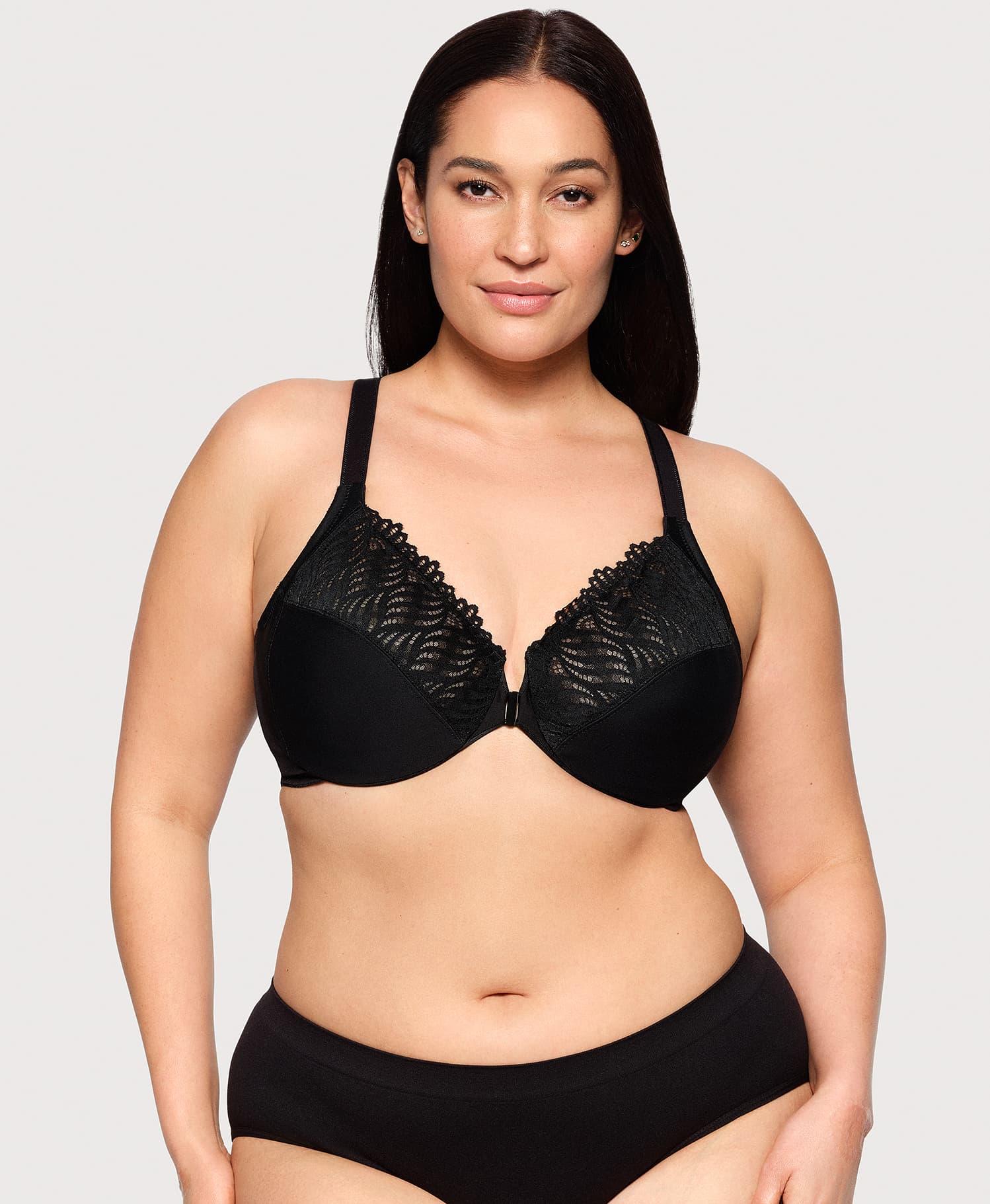  Front-Closure T-Back WonderWire Bra Black、mySite、justintrudeaud