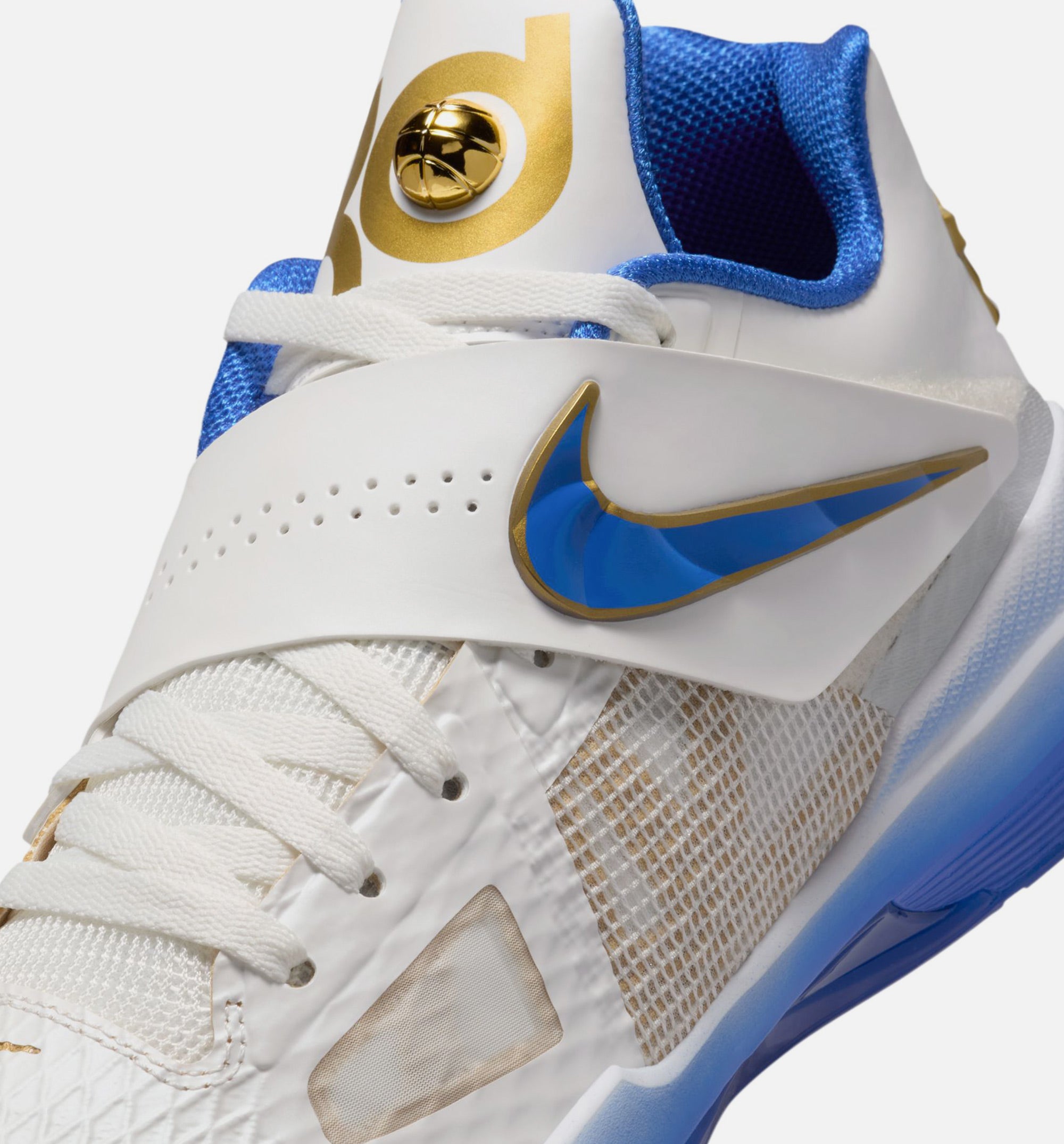 Zoom KD 4 Alternate MVP Mens Lifestyle Shoe - Summit White/Hyper Royal/Metallic Gold、mySite、dreamappss