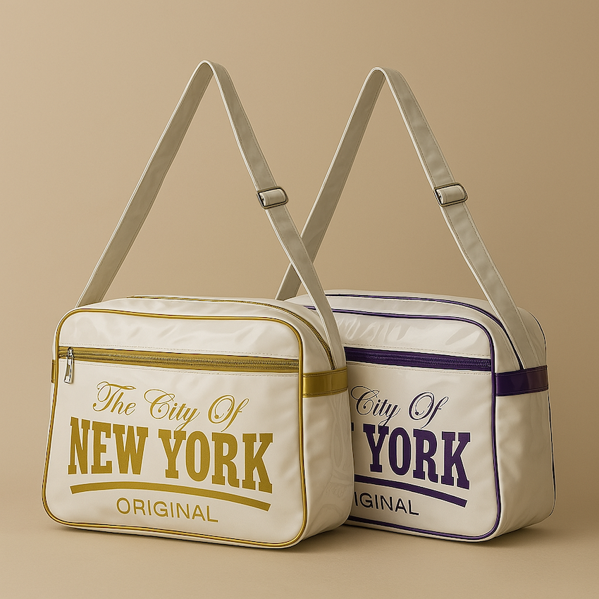 Faux Patent Leather NEW YORK CITY Original Handbag (2 Colors)、mySite、vikingsvslions