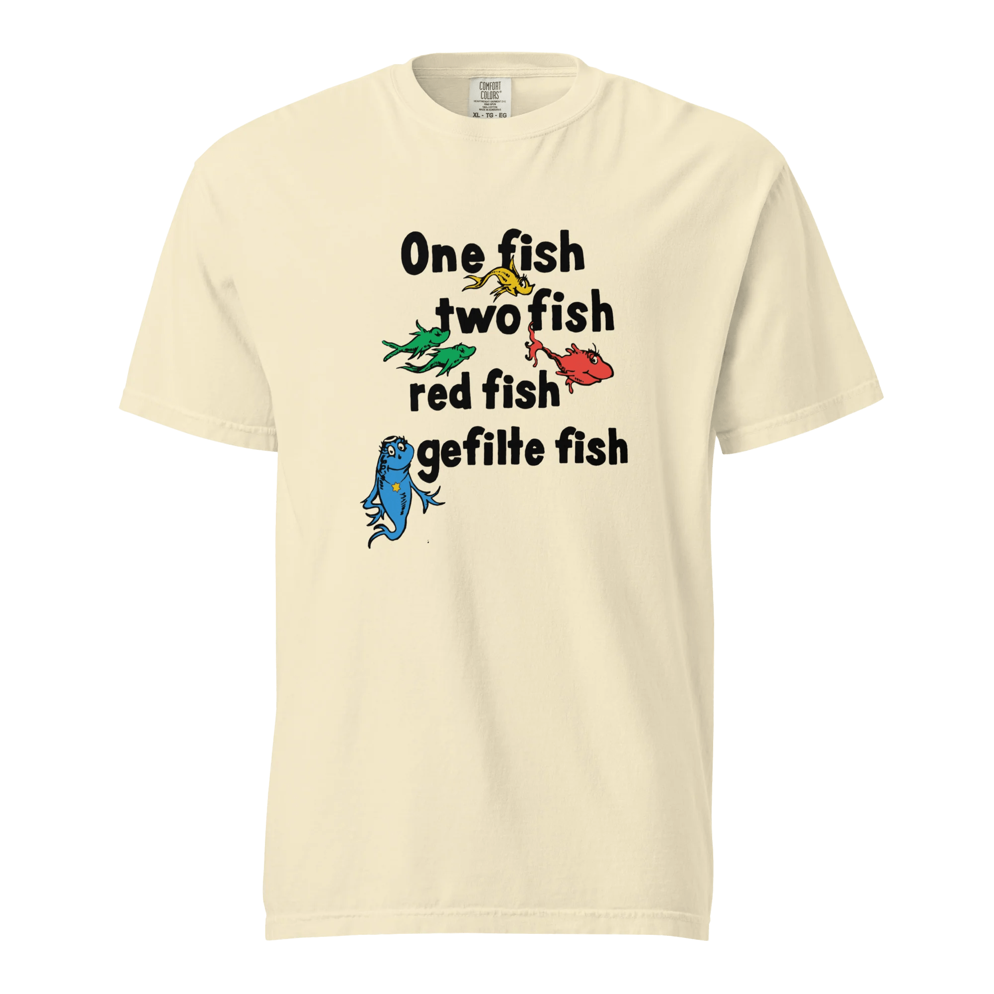  One Fish, Two Fish, Red Fish, Gefilte Fish T-Shirt *Youth & Adult Sizes、mySite、elrpsem3k