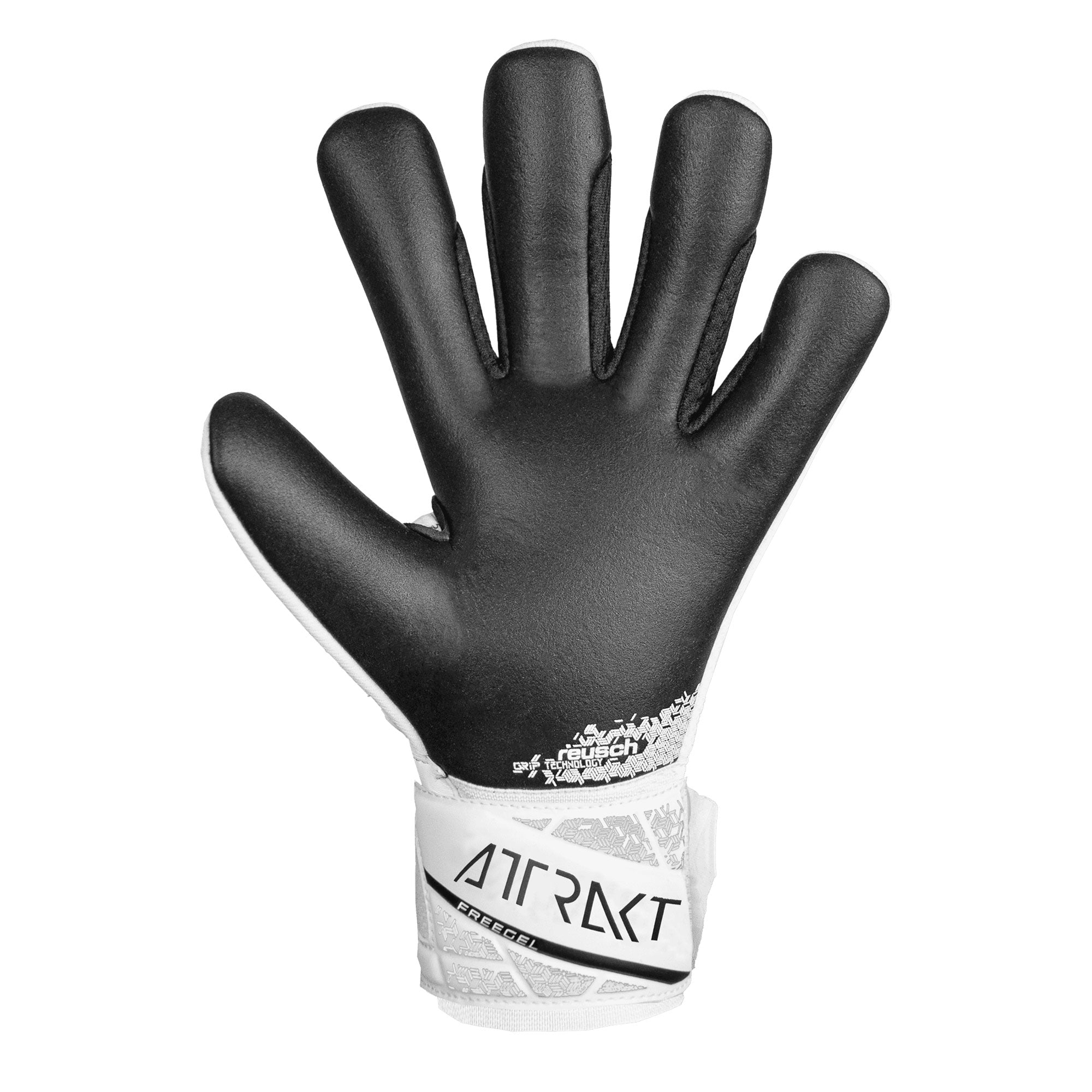 Reusch Men's Attrackt Freegel Silver Goalkeeper Gloves White/Black、mySite、bottomscart