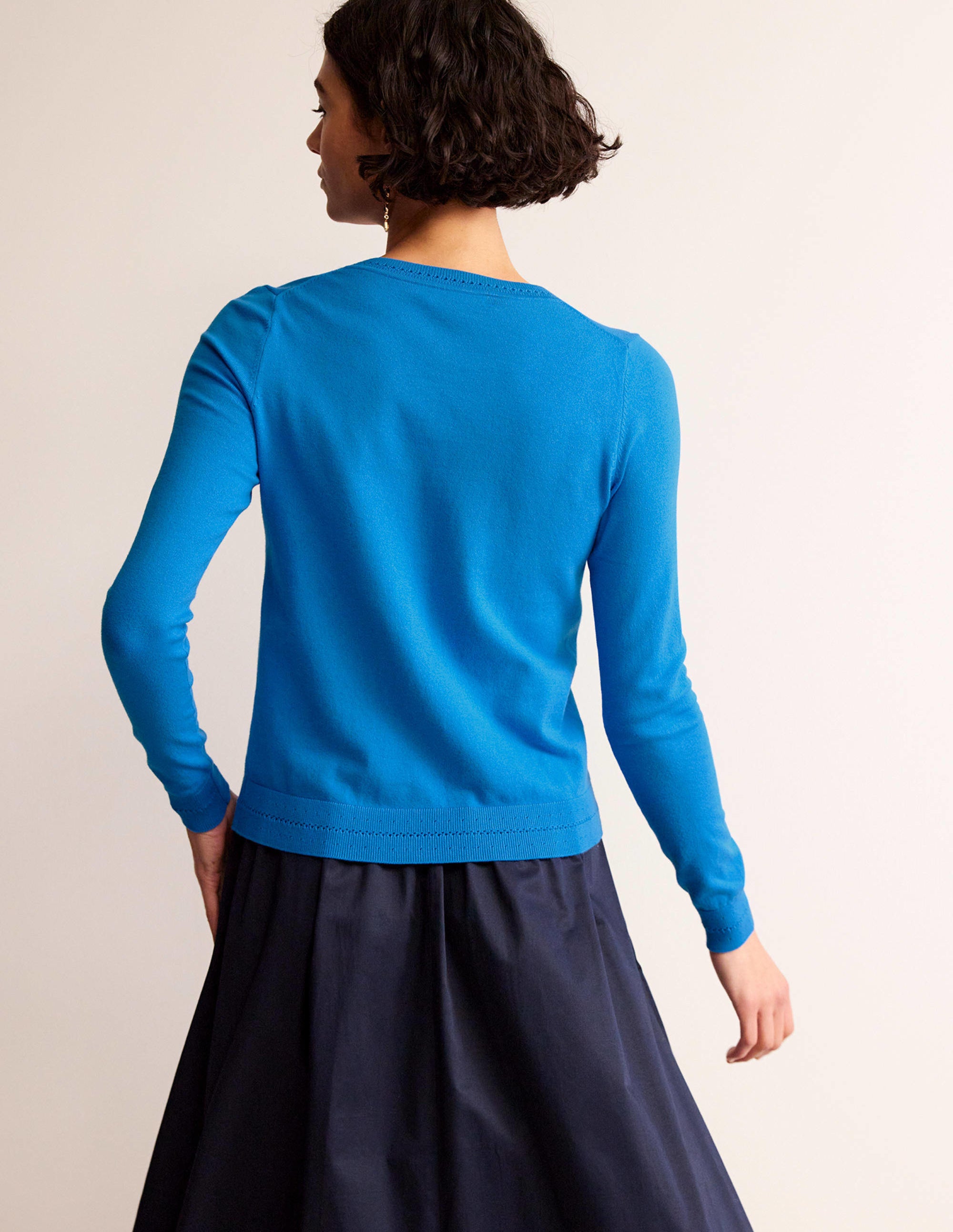  Catriona Cotton Cardigan-Brilliant Blue、mySite、ashleygrahame