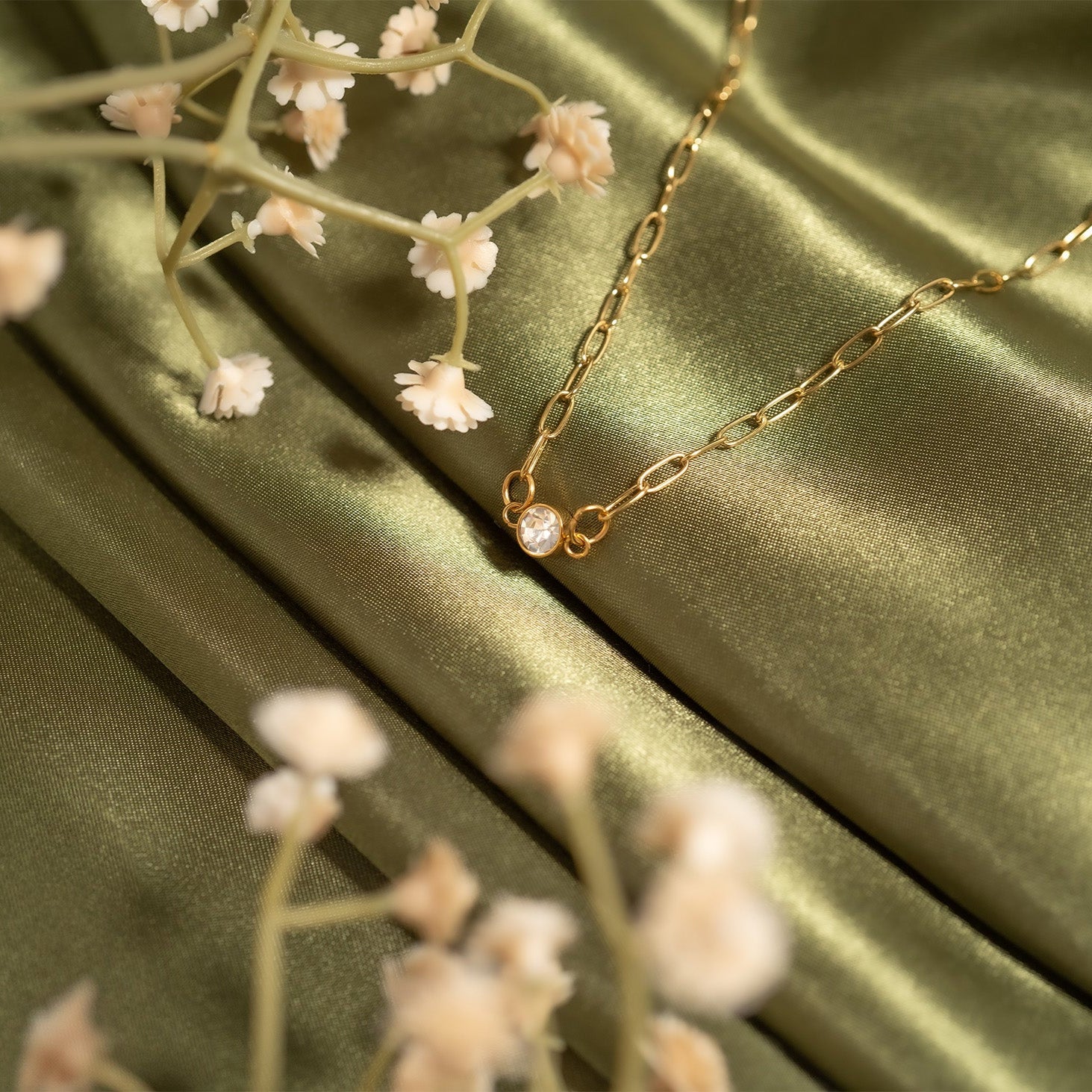 18K Gold PVD Stainless Steel Birthstone Connector Charm / PDL0122、mySite、dreamappss