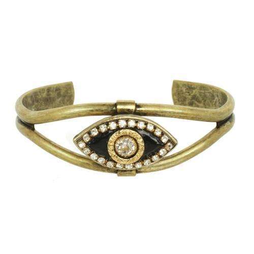 Michal Golan Black Evil Eye Cuff Bracelet、mySite、topwebapps