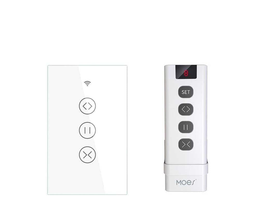 ZigBee RF433 Smart Curtain Blinds Shutter Touch Switch Multi-control Neutral Wire Required US、mySite、fannypackpong