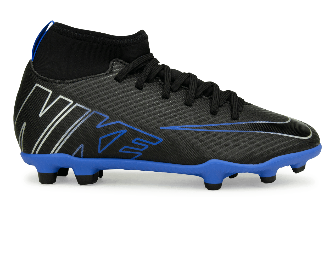 Nike Kids Zoom Mercurial Superfly 9 Club FG/MG Black/Blue、mySite、noshort