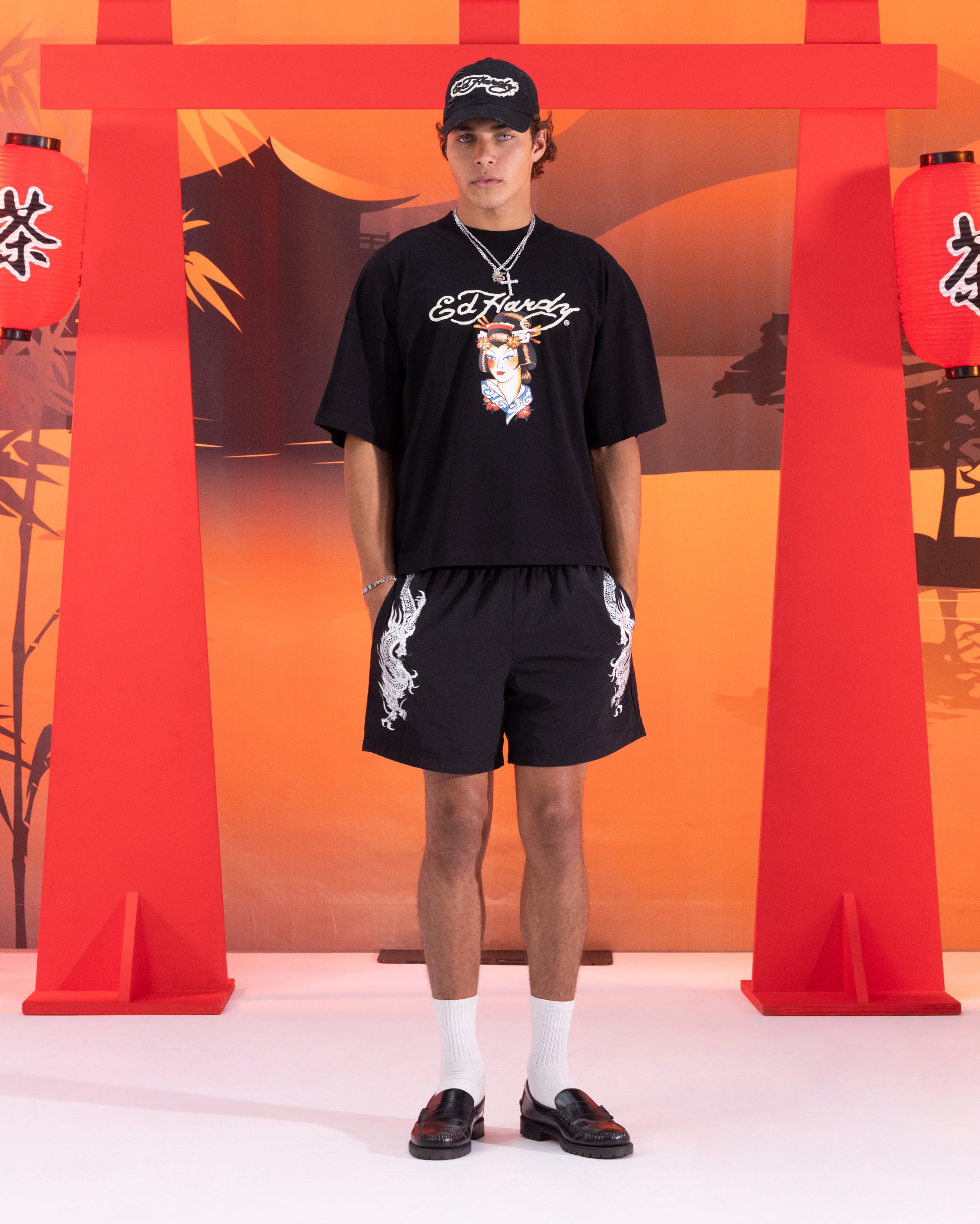 Ed Hardy Geisha T-Shirt Black、mySite、zt4zffjzw