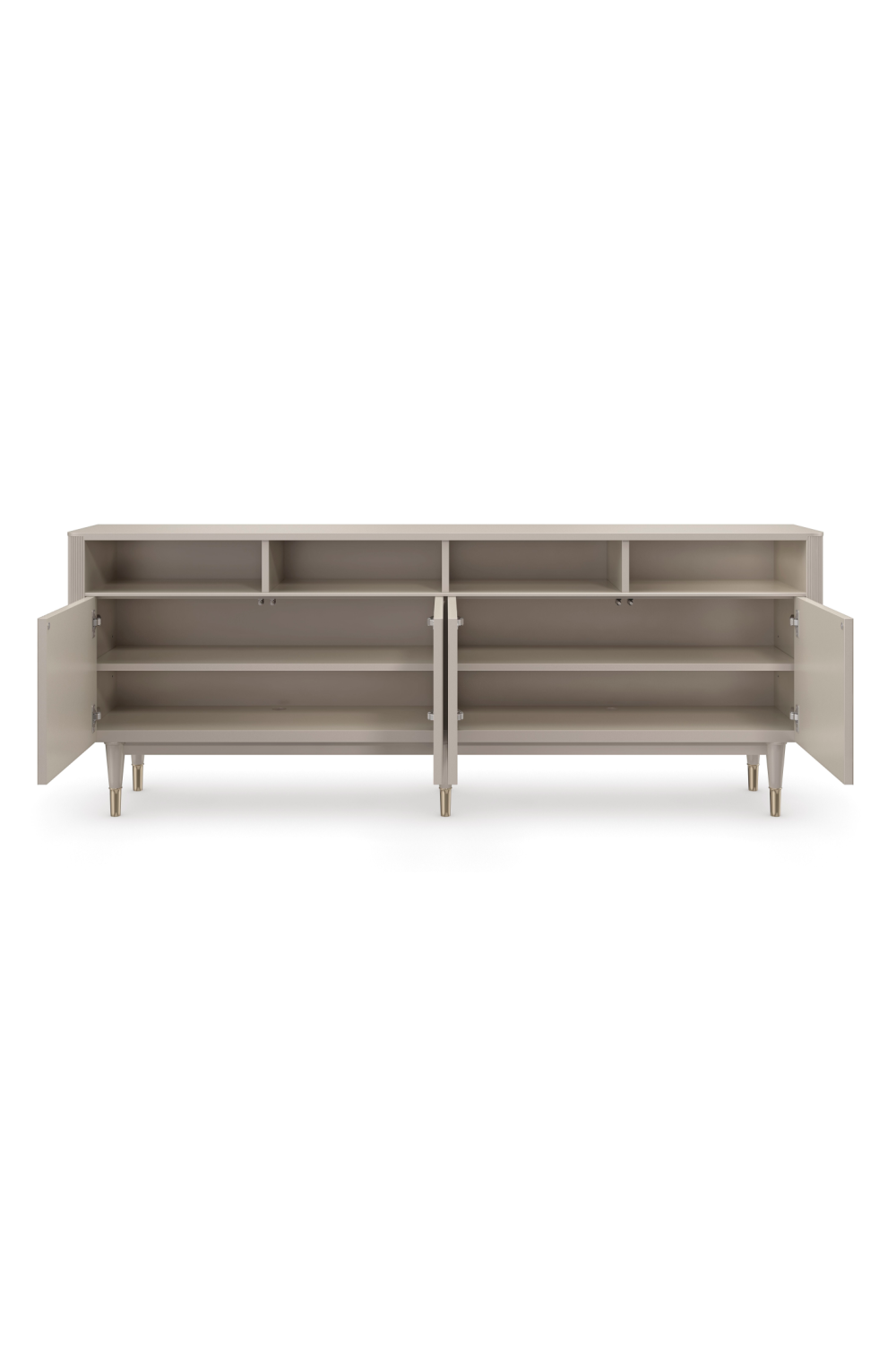 Taupe Reeded TV Cabinet | Caracole Love Lines、mySite、neckold