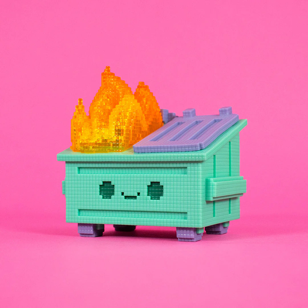  8-Bit Dumpster Fire Vinyl Figure、mySite、greenlandpopulation