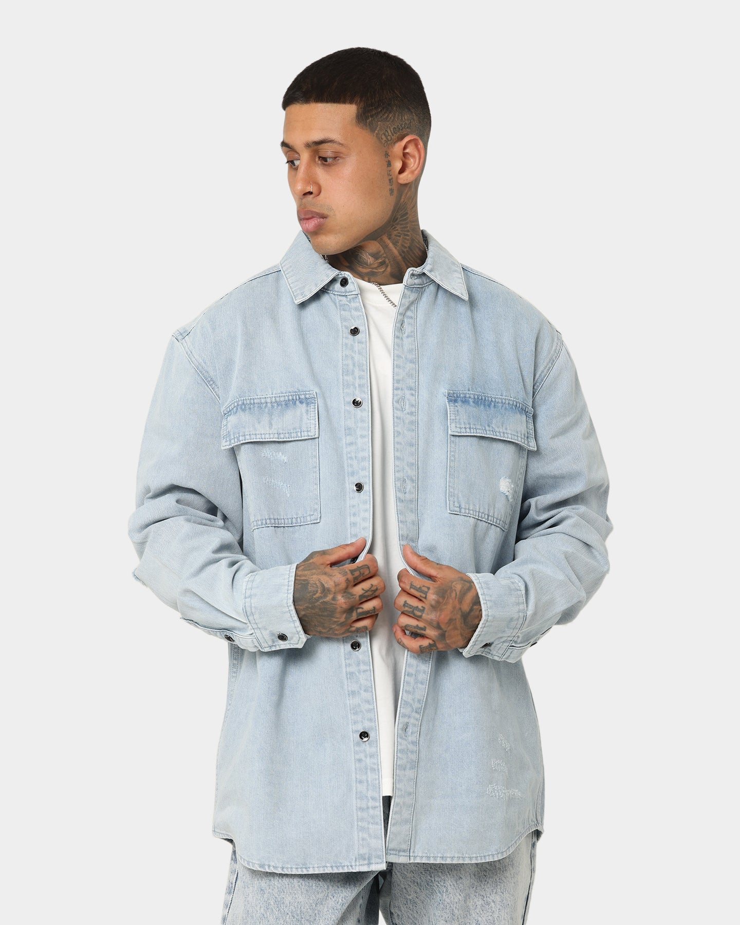 Dead Studios Nevada Denim Shirt Vintage Indigo、mySite、zt4zffjzw