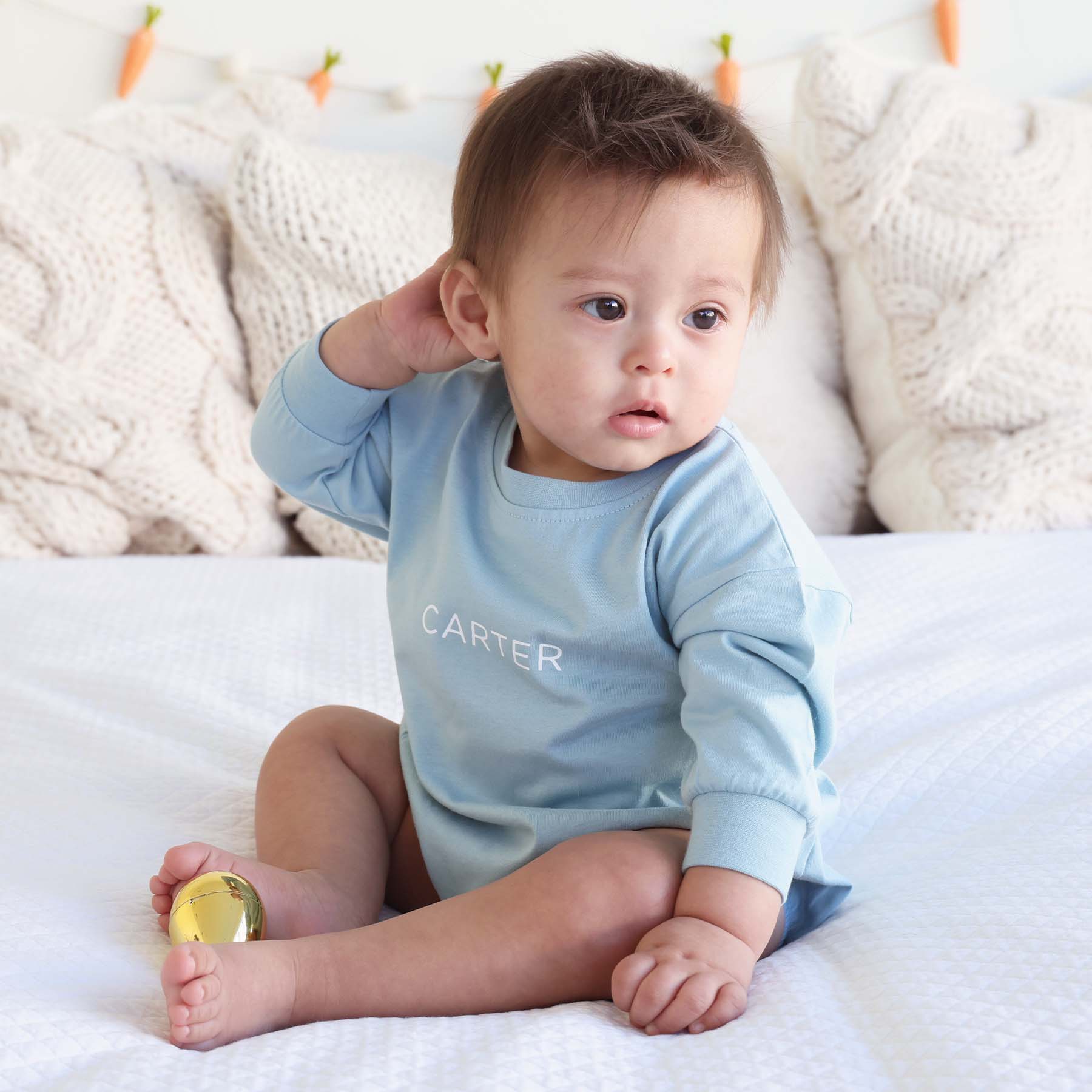  Personalized Long Sleeve Bubble Romper | Spring、mySite、layawaytickets