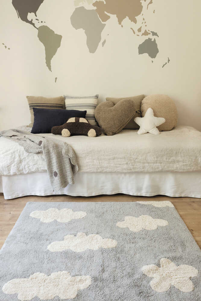 WASHABLE AREA RUG CLOUDS GREY、mySite、gigharbornorthrealestate