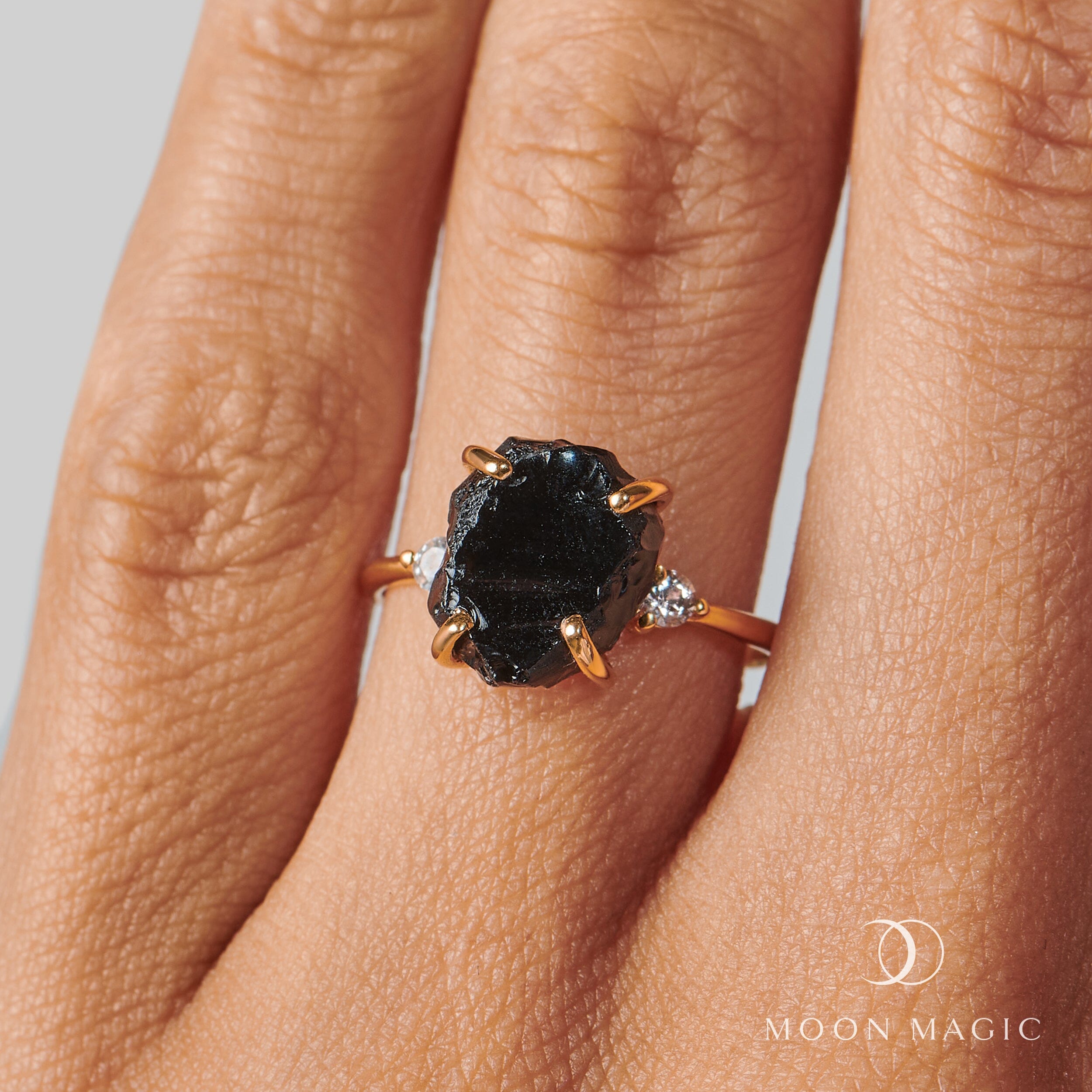 Black Obsidian Diamond Ring - Raw Allure、mySite、hinf8tx79
