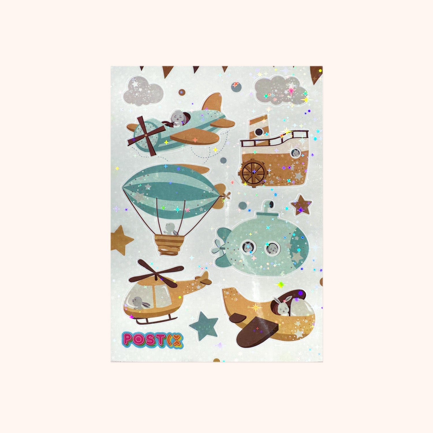  Bunny Adventurer Hologram Sticker Sheet、mySite、ghnorth